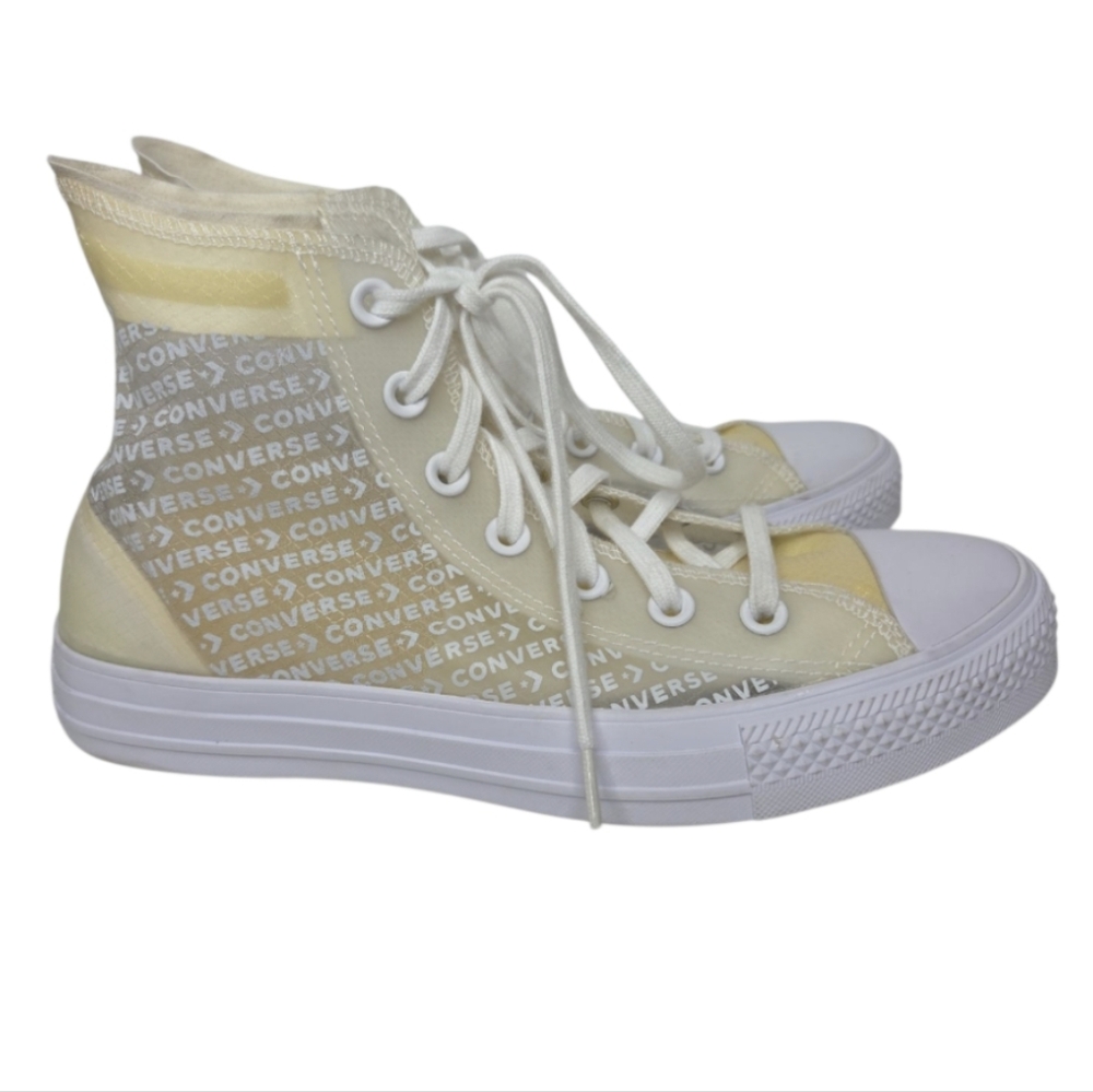 Converse Chuck Taylor All Star Transparent High Top Sneaker Athletic Shoe Size 8